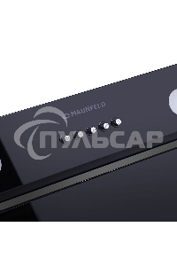 Вытяжка встраиваемая Maunfeld Trapeze 601GG черный, 60 см, 1150 куб. м/ч, 54 дБ