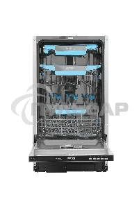 Встраиваемая посудомоечная машина Korting KDI 45570, нержавеющая сталь, 44.8 см, 10 компл., 47 дБ, класс A++