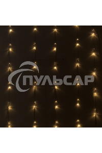 Гирлянда светод. Funray Занавес CL-320WW, 3*2,5м,320LED,тепл.белый,прозрачный шн. 2,5м,220в,IP20,контр