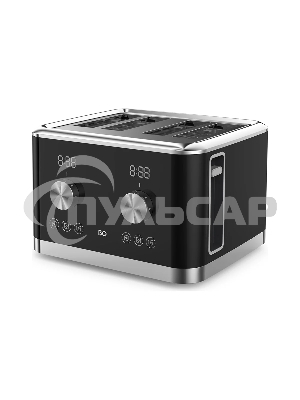 Тостер BQ T4000 Black-Steel, Мощность 1600 Вт, 7 степеней поджаривания