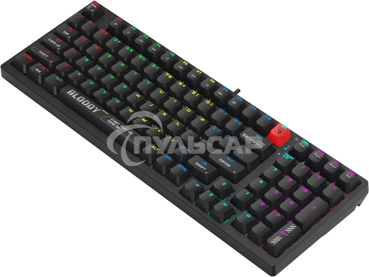 Клавиатура проводная A4Tech Bloody S98 (S98 черный) USB черный