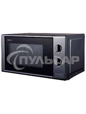 Микроволновая печь Sharp R-20GB-BK3 серый, 20 л, 700 Вт, переключатели - поворотный механизм