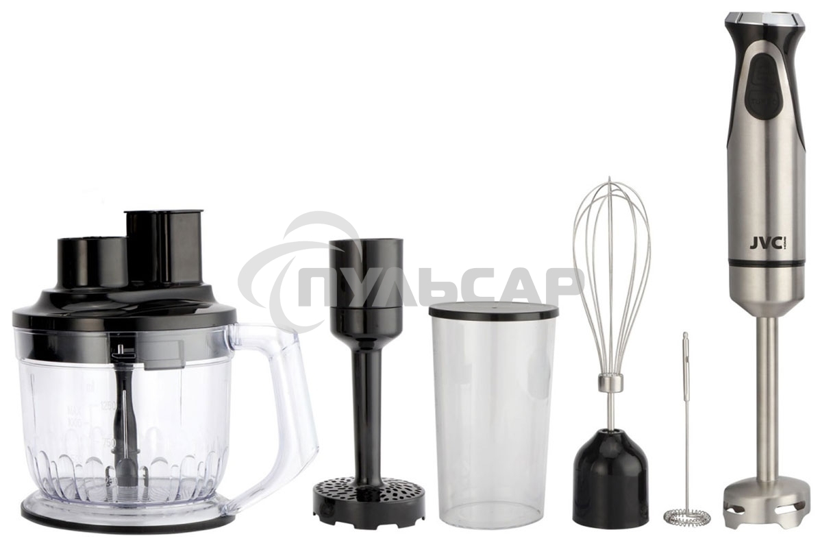 Блендер погружной JVC JK-HB5140 1500 Вт, серебристый/черный