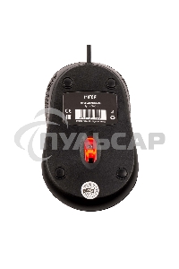 Мышь проводная HIPER HOM-031 черный, 1000 dpi, USB, кнопки - 3