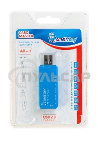Картридер Smartbuy голубой (SBR-749-B)
