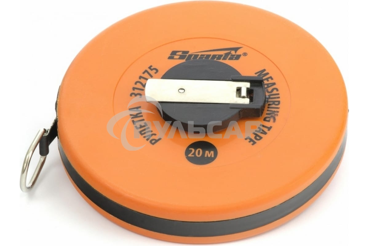 Рулетка геодезическая, 20 м х 12,5 мм, лента ПВХ, закрытый круглый корпус Sparta
