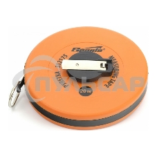 Рулетка геодезическая, 20 м х 12,5 мм, лента ПВХ, закрытый круглый корпус Sparta