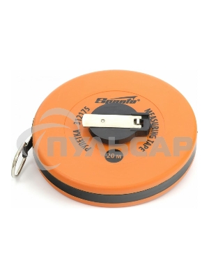 Рулетка геодезическая, 20 м х 12,5 мм, лента ПВХ, закрытый круглый корпус Sparta