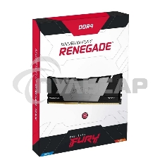 Оперативная память Kingston Fury Renegade, DDR4, 64Gb (2x32 Gb), 3200 MHz, CL16, DIMM, с радиатором, черный