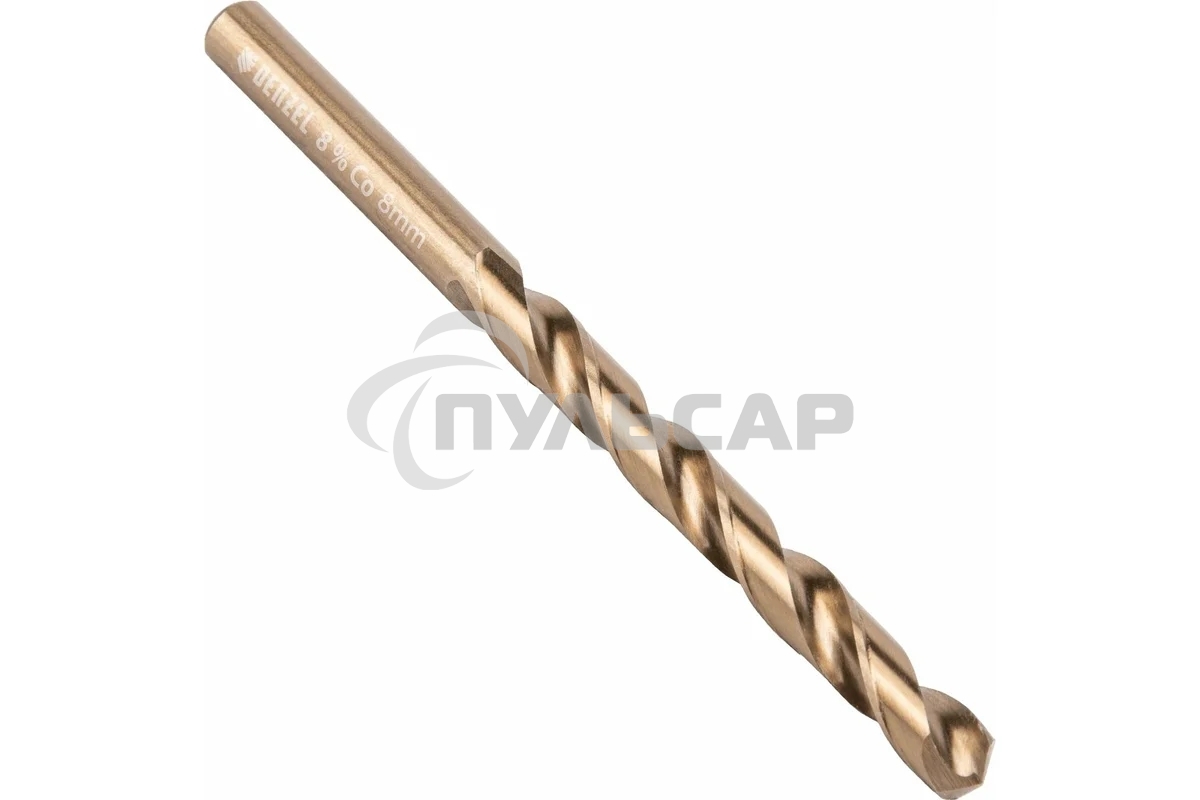 Сверло по металлу Denzel 8 мм, HSS Co-8%