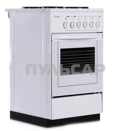 Плита электрическая Лысьва ЭП 401 СТ белый, конфорок 4 электрических, духовка 57 л, 50 см x 84 см x 60 см