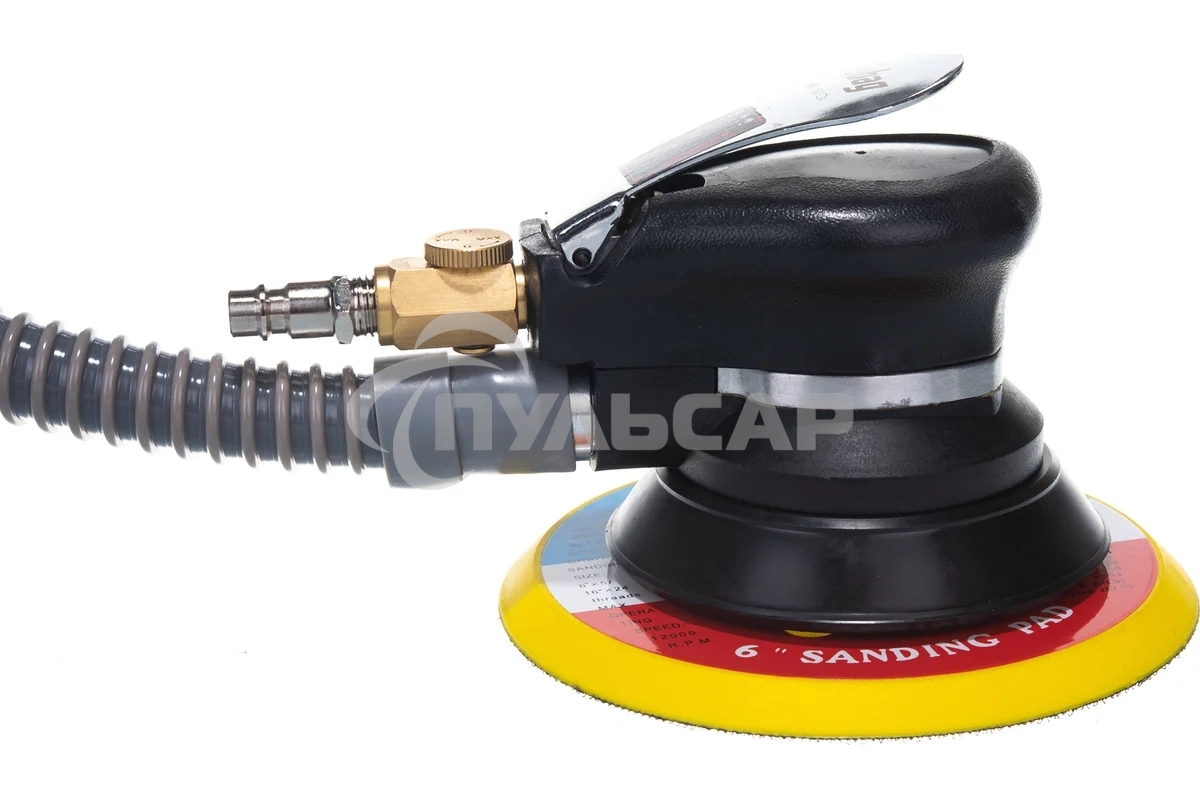 Пневмошлифмашина орбитальная SR150CV с пылеотводом c набором (140л/м_9000об_мин_6.3 бар_150мм) 100182