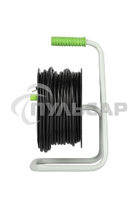 Удлинитель силовой ЭРА GREEN LINE KAT-3x1.5-50m Greenline на катушке пластик 4 розетки с заземлением 50м ПВС 3x1.5мм2