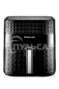 Аэрогриль BRAYER BR2035 черный, 1800 Вт, 6 л, упр. - сенсор, программ - 7