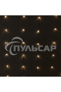 Гирлянда светод. Funray Занавес CL-320WW, 3*2,5м,320LED,тепл.белый,прозрачный шн. 2,5м,220в,IP20,контр