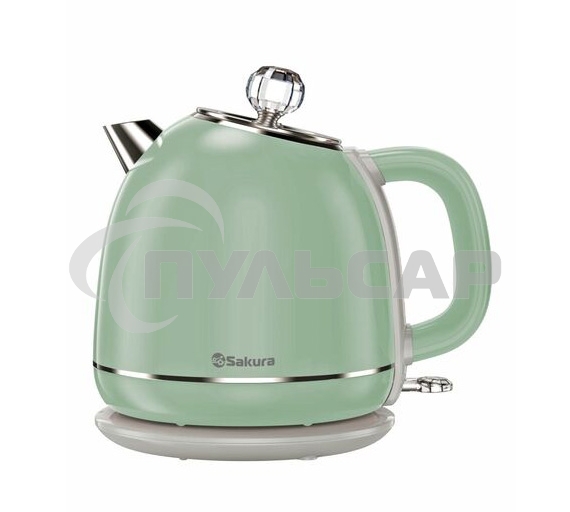 Чайник электрический Sakura SA-2187GR 1.7 л, зеленый/серый