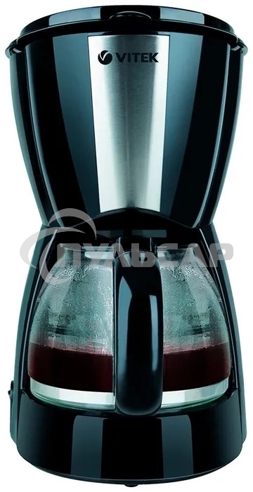 Кофеварка капельная Vitek VT-1506 ВК черный, молотый кофе, 0.7 л, 550 Вт