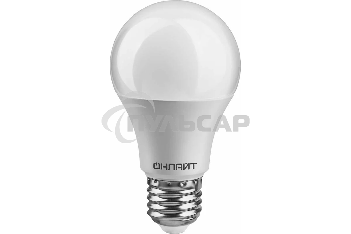 Лампа светодиодная ОНЛАЙТ 71655 OLL-A65/А60-12-230-4K-E27 12 Вт грушевидная 4000К белый E27 1000 лм 176-264В