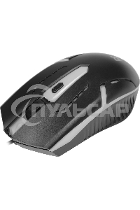 Мышь проводная Defender Hit MB-601 черный, 1200 dpi, USB, кнопки - 4