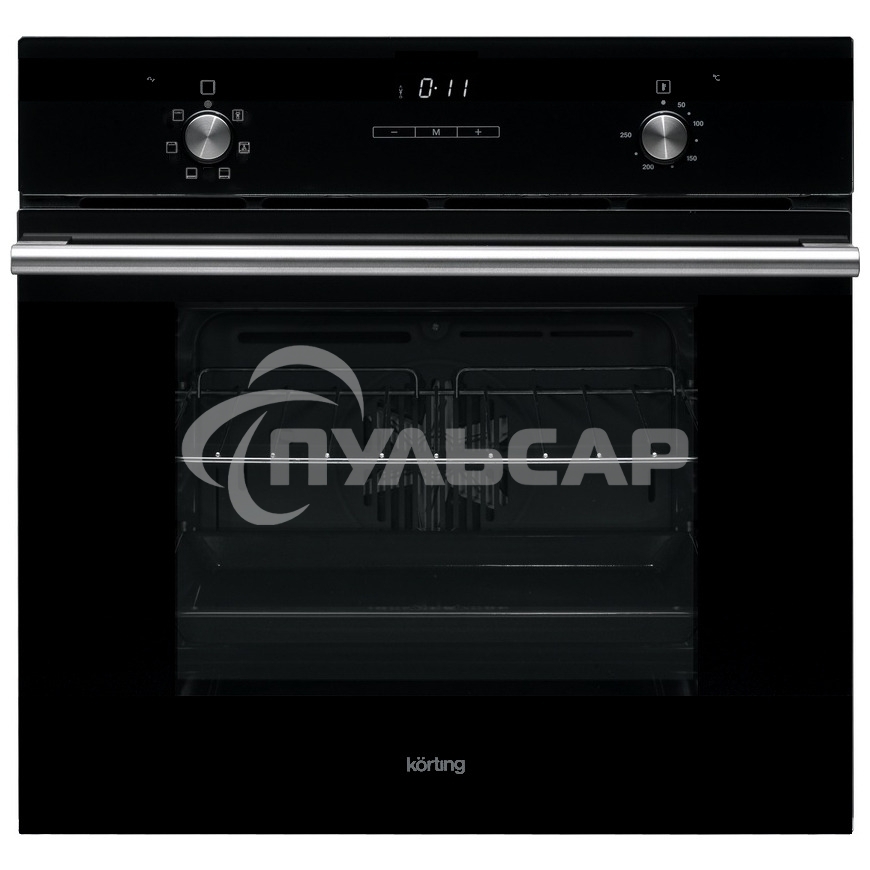 Встраиваемая электрическая духовка Korting OKB 760 FN / 59.8 х 59.5 x 56 см, 6 режимов нагрева, гриль, конвекция, таймер, дисплей, черная