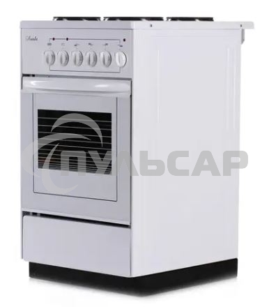 Плита электрическая Лысьва ЭП 401 СТ белый, конфорок 4 электрических, духовка 57 л, 50 см x 84 см x 60 см