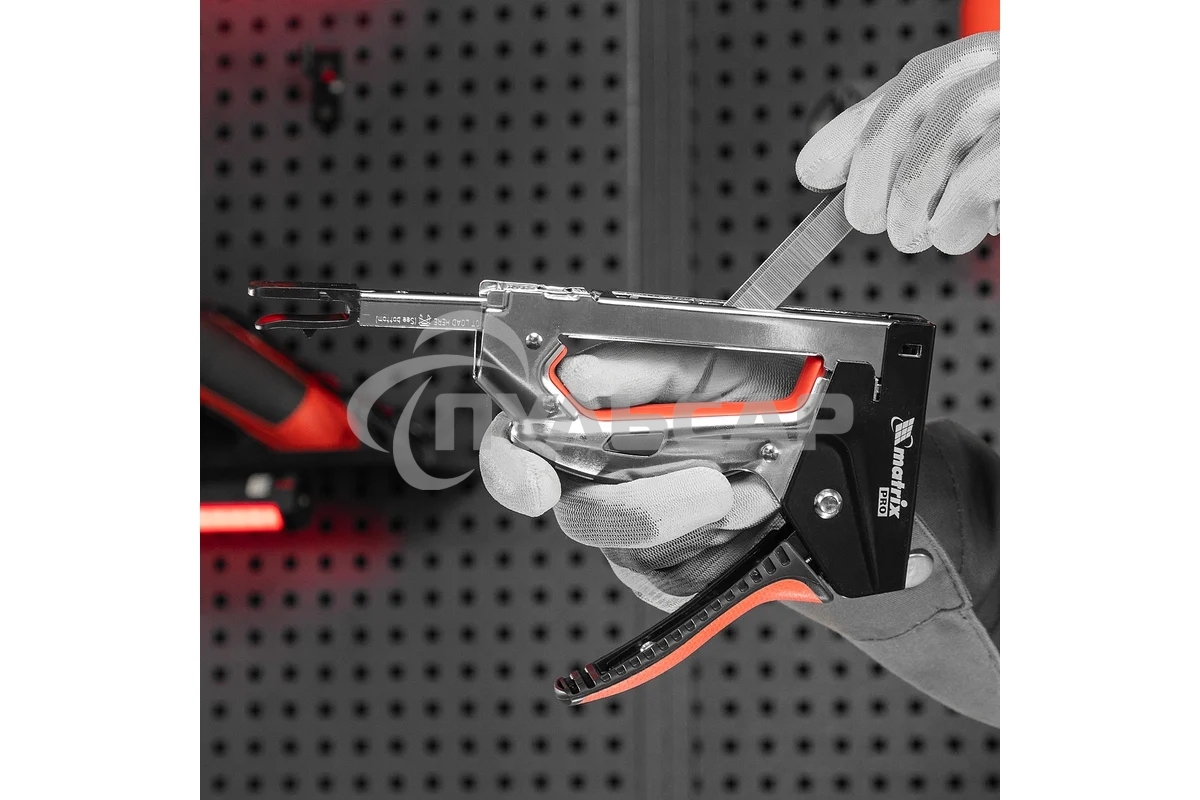 Степлер мебельный Matrix, стальной, быстрая загрузка, тип скобы 53, 6-10 мм, PRO