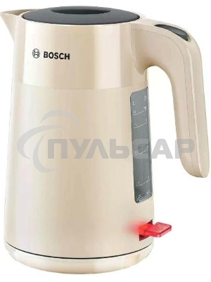 Чайник электрический Bosch TWK 2M167 бежевый, 1,7 л, 2400 Вт