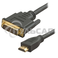 Кабель 5bites APC-073-020 HDMI M/DVI M (24+1) double link, зол.разъемы, ферр.кольца, 2м.