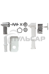 Мясорубка электрическая JVC JK-MG124 2000 Вт, белый с серым