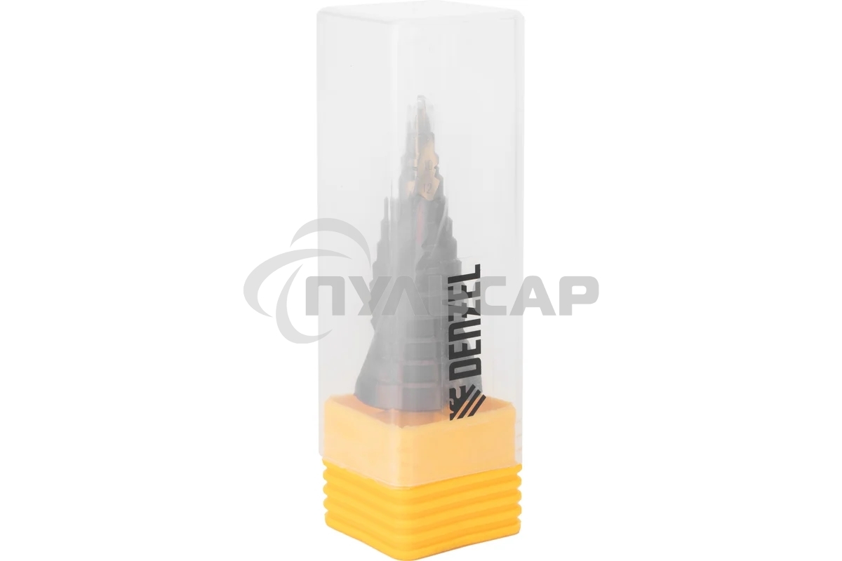 Сверло ступенчатое Denzel 6-8-10-12-14-16-18-20-22-24-26-28-30мм, Р6М5К5, 6-гр. хвостовик 723614