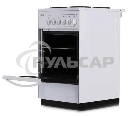 Плита электрическая Лысьва ЭП 401 СТ белый, конфорок 4 электрических, духовка 57 л, 50 см x 84 см x 60 см