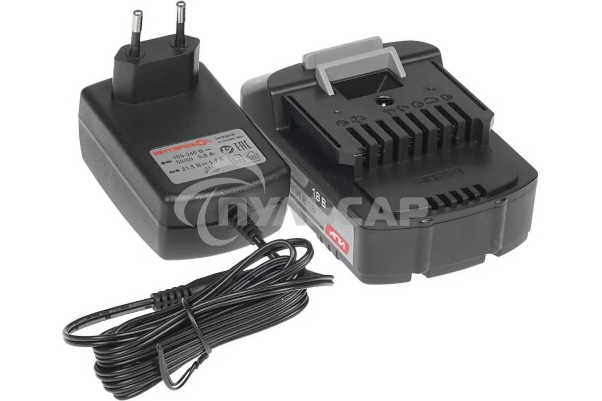 Дрель-шуруповерт ИНТЕРСКОЛ ДА-13/18ВК, Аккумуляторный, 18В, 2 АКБ, Кейс