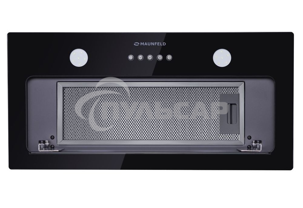 Вытяжка встраиваемая Maunfeld Trapeze 601GG черный, 60 см, 1150 куб. м/ч, 54 дБ