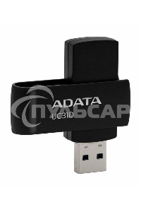 Флешка USB ADATA UC310 (UC310-128G-RBK), 128 Gb, USB 3.2 Gen 1, R/W 100/30, черный