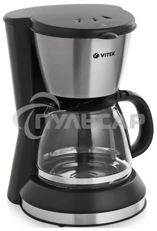 Кофеварка капельная Vitek VT-1506 ВК черный, молотый кофе, 0.7 л, 550 Вт