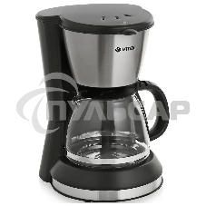 Кофеварка капельная Vitek VT-1506 ВК черный, молотый кофе, 0.7 л, 550 Вт