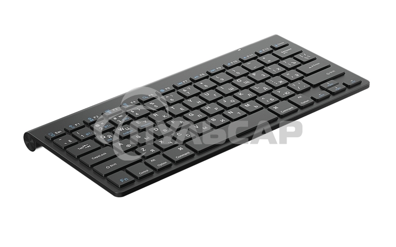 Клавиатура беспроводная OLMIO WK-15 черная, Bluetooth, компактная мультимедийная