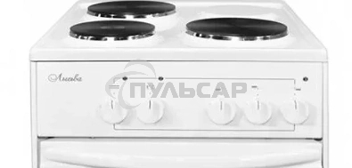 Плита электрическая Лысьва ЭП 301 СТ белый, конфорок 3 электрических, духовка 57 л, 50 см x 84 см x 60 см (без крышки)