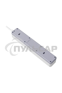 Удлинитель с сетевым фильтром Defender DFS 141, белый, 4розетки, USB+TypeC, 1.5 м.