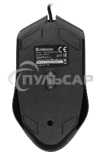 Мышь проводная Defender Hit MB-601 черный, 1200 dpi, USB, кнопки - 4