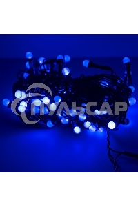 Гирлянда светод. Funray Минишарики, SE-MINI-110B, 10М, 100LED, синий, темно-зел. шн. 0,7м, контр.,