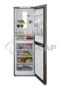 Холодильник Бирюса Б-I940NF нержавеющая сталь двухкамерный 210/130л морозилка снизу, No Frost