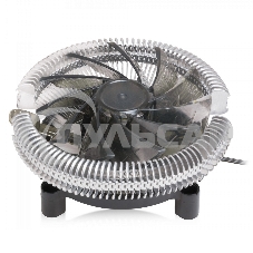 Кулер для процессора Crown CM-S1250TPWM v2 серебристый/черный, 95 мм, алюминий, 2000 об/мин, 28.7 дБ, 4 pin, 125 Вт, 53 мм