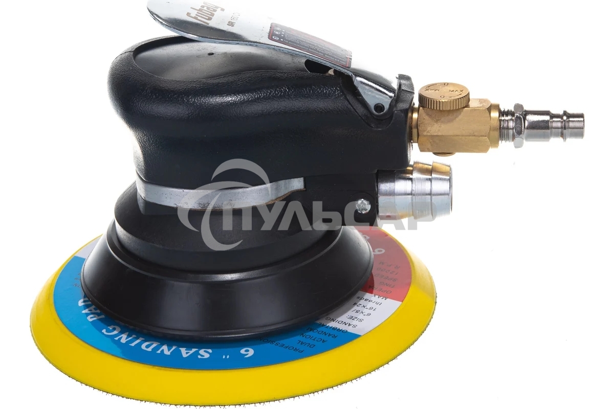 Пневмошлифмашина орбитальная SR150CV с пылеотводом c набором (140л/м_9000об_мин_6.3 бар_150мм) 100182