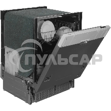 Встраиваемая посудомоечная машина Hyundai HBD 640P, нержавеющая сталь, 59.8 см, 12 компл., 55 дБ, класс A++