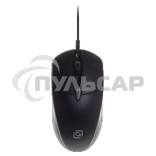 Мышь проводная Oklick 275M черный, 1000 dpi, USB, кнопки - 3