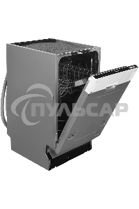 Встраиваемая посудомоечная машина Hyundai HBD 441, черный, 44.8 см, 9 компл., 49 дБ, класс A++