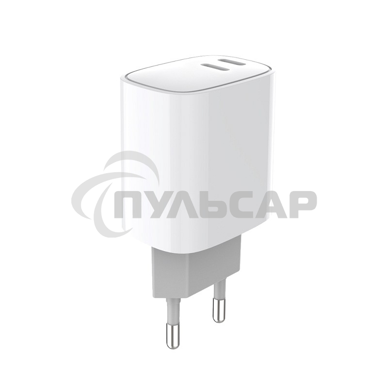 Сетевое зарядное устройство с двумя портами USB-C + USB-C, 20Вт Rexant