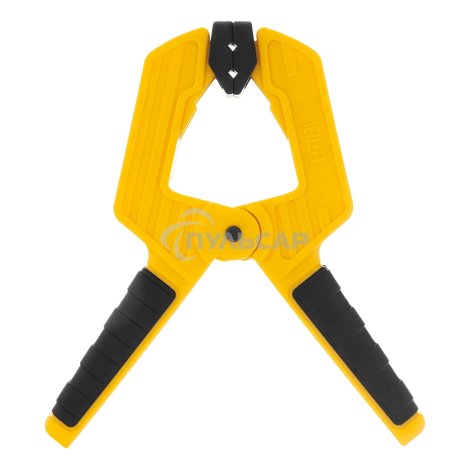 Струбцина клещеобразная Denzel усиленная 50 х 35 мм, двухкомпонентные рукоятки