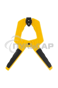 Струбцина клещеобразная Denzel усиленная 50 х 35 мм, двухкомпонентные рукоятки